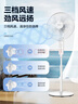 格力（GREE）電風(fēng)扇家用大風(fēng)量五葉立式落地扇 客廳宿舍定時(shí)轉(zhuǎn)頁扇搖頭循環(huán)對流換氣扇可升降機(jī)械電扇 FD-4012 白色 曬單實(shí)拍圖