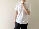 卡丹路（CARDANRO）200支液氨長絨棉涼感夏季新款冰絲休閑翻領男士短袖POLO衫男 白色 L 曬單實拍圖