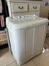 海爾（Haier）半自動(dòng)雙桶雙缸波輪洗衣機(jī) 12KG大容量  強(qiáng)力去污洗大件 一級(jí)能效家電補(bǔ)貼以舊換新 XPB120-81D2 曬單實(shí)拍圖