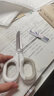得力（deli） 省力剪刀高顏值辦公家用不銹鋼兒童學(xué)生手工安全剪幼兒園寶寶剪紙大號裁縫用美工工業(yè)用剪 小號省力剪刀一把【白色】贈純凈白快遞刀 曬單實(shí)拍圖