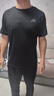 阿迪達斯（adidas）26新款短袖男款夏季輕薄速干短袖戶外運動圓領休閑T恤 黑色 2XL 曬單實拍圖