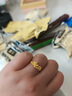 中國(guó)珠寶（Sino gem）蝴蝶花朵黃金戒指女足金蝶戀花指環(huán)首飾品七夕情人節(jié)禮物送女友 當(dāng)/次日達(dá)-蝶戀花戒指  約2.6g 曬單實(shí)拍圖