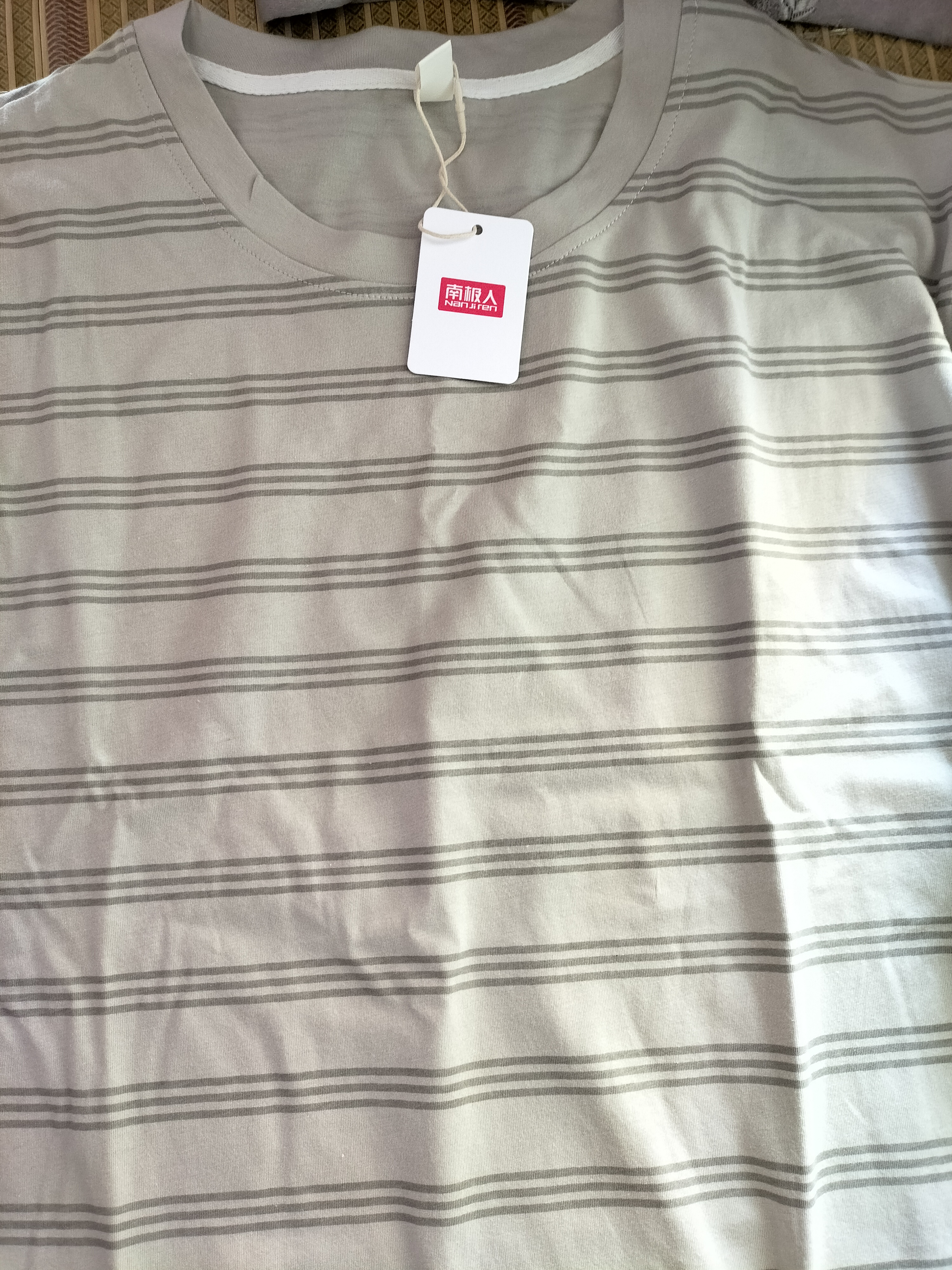 南極人（Nanjiren）男士睡衣男夏季新品100%純棉短袖短褲套頭家居服可外穿灰色 XL 曬單實拍圖