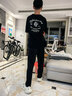 馬登工裝美式復古印第安黑色印花短袖t恤男士夏寬松重磅純棉半袖衫 黑色 【夏日短袖/半截袖/阿美咔嘰/痞帥高級感/衣服/機車t桖】 S 曬單實拍圖