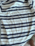 李寧純棉圓領寬松短袖文化衫男女同款條紋拼色休閑運動上衣ATSV515 曬單實拍圖