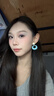 宜品達多巴胺耳環海邊港風藍色耳釘女2026新款小眾設計復古夸張耳夾耳飾 淺藍色圓圈耳環 曬單實拍圖