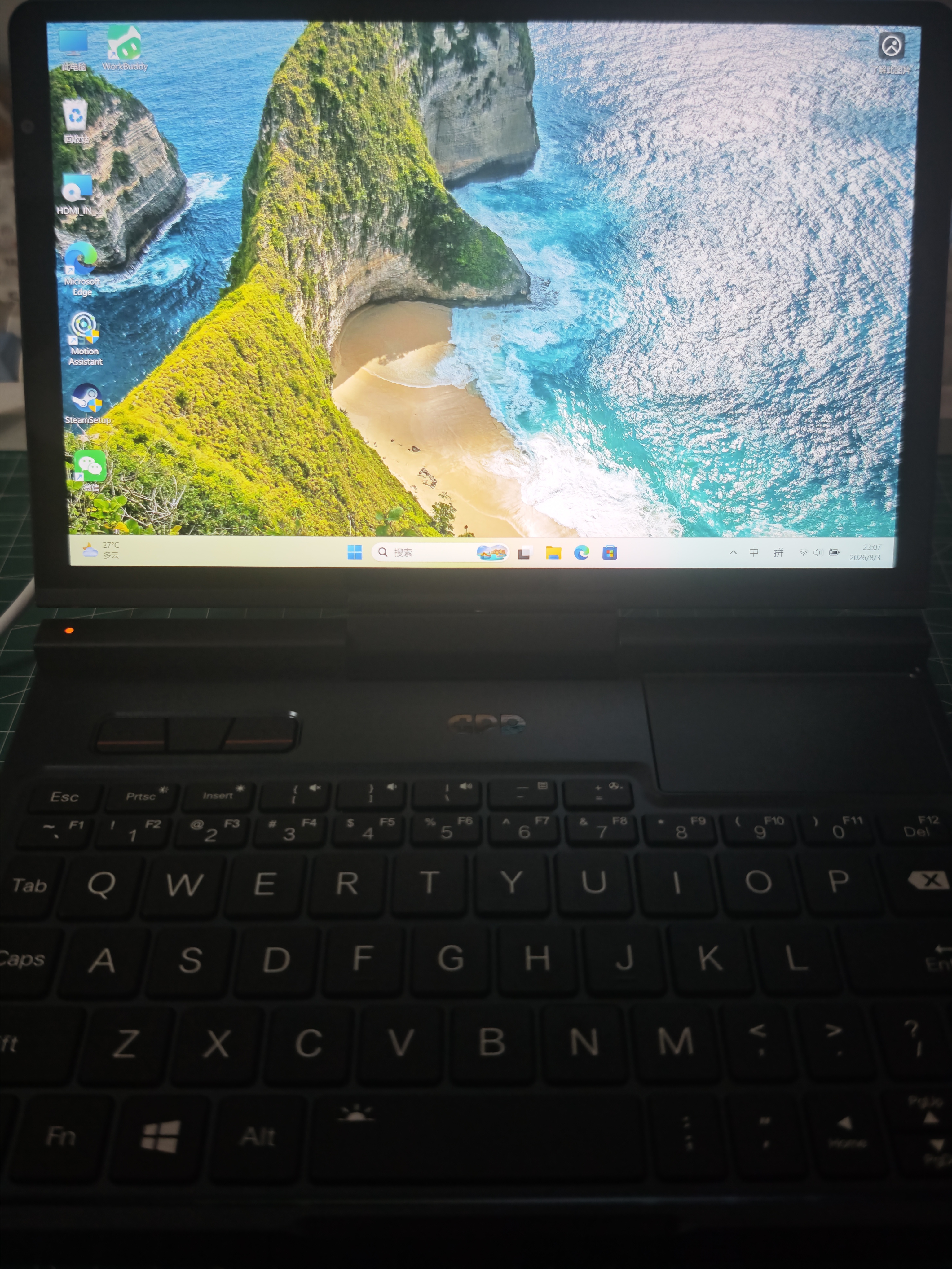 GPDPocket4 高性能AI輕小筆記本 二合一P4工程師本 8.8英寸筆記本電腦 便攜折疊觸控掌上筆記本電 銳龍AI 9 HX 370 32G+2TB 標配+RS232模塊 曬單實拍圖
