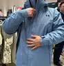 安德瑪（UNDERARMOUR）男子防水三合一戶外運動夾克外套沖鋒衣6001977 煙熏藍418 XL 曬單實拍圖