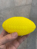 宜特（EETOYS）狗玩具耐咬橡膠球小中型訓(xùn)犬趣味訓(xùn)練球磨牙玩具可水洗 【氣流聲不擾民】吹塑大號橄欖球 曬單實(shí)拍圖