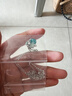 銀千惠施華洛世奇水晶999純銀貓咪項鏈女款輕奢七夕情人節禮物送女朋友 足銀螢火與貓項鏈/施華洛世奇水晶+七倉配送/當次日達 2026新款高級感女生生日禮物/配證書/玫瑰花禮盒送老婆 曬單實拍圖