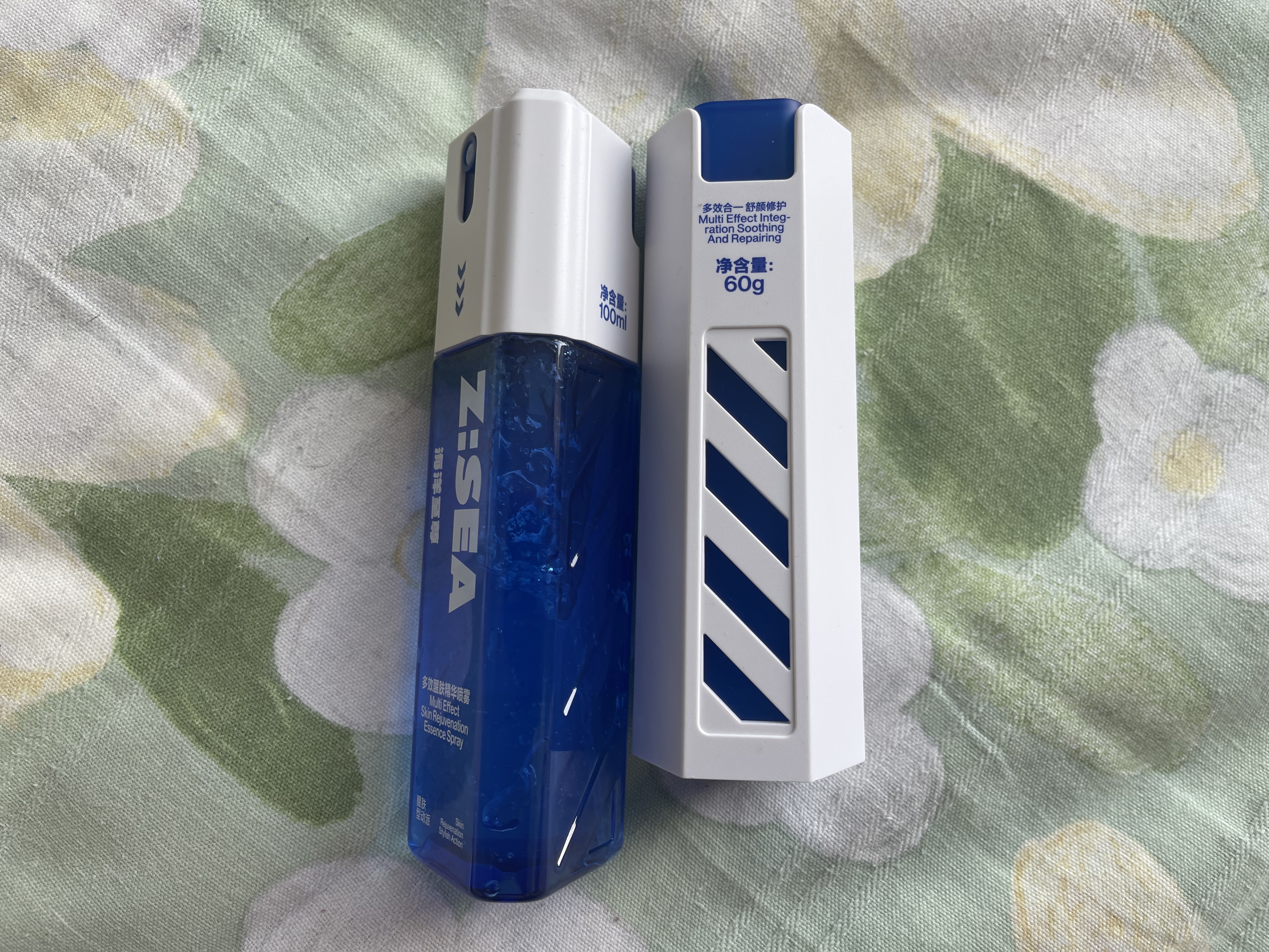 海洋至尊多效醒膚固態精華噴霧100ml+多效乳60g 控油保濕 男士護膚 曬單實拍圖