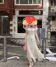 三彩【花影流光】2026夏季新款新中式連衣裙雪紡繡花中長裙C 曬單實拍圖