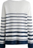 Navigare意大利小帆船一字領(lǐng)條紋毛衣女款2026春季新款休閑寬松百搭針織衫 云白蘭 XL 曬單實拍圖