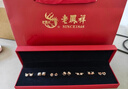 老鳳祥星期耳釘女一周高檔套裝禮盒銀耳飾生日七夕情人節(jié)禮物送女友老婆 曬單實拍圖