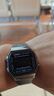 卡西歐（CASIO）復古小方塊手表 黑客帝國防水男士商務小黑表 男款腕表七夕禮物 A168WGG-1B 黑客帝國 曬單實拍圖