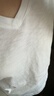 優(yōu)衣庫(kù)竹節(jié)紗V領(lǐng)T恤/短袖女裝純棉打底休閑百搭26春夏新款483460 483460/00白色 M 曬單實(shí)拍圖