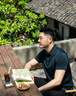 奧米茄布朗桑蠶絲短袖T恤男2026夏季新款商務真絲體恤格子翻領POLO衫爸爸裝 藏青色 【禮盒裝】 XL 【適合150-165斤】 曬單實拍圖