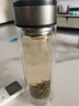 【京東物流配送】高硼硅雙層玻璃杯大容量泡茶杯水杯子茶水分離杯 【雙層加厚】茶杯350ml1只 曬單實拍圖