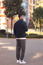 TOMMY HILFIGER冬季男裝商務(wù)雙面穿簡約小繡標肌理感立領(lǐng)開襟針織開衫外套19495  藏青色/深藍色DW5 L （推薦：150-165斤） 曬單實拍圖