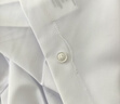 羅蒙（ROMON）白襯衫男士商務職業長袖抗皺免燙彈力正裝襯衣男白色短袖40 曬單實拍圖