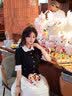 鳳蝶兒連衣裙子女裝2026年夏季新款韓版甜美學院miu系千金獨特漂亮絕美 上衣+裙子 S 曬單實拍圖