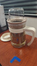 樂扣樂扣（LOCK&LOCK）便攜辦公室單人泡茶杯茶水分離杯旅行茶杯快客杯 象牙白（1壺2杯） 400ml 曬單實拍圖