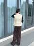 波司登26秋馬甲羽絨服排骨條女簡約疊穿便攜領型可調B260135016 曬單實拍圖