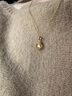 中國黃金（CHINA GOLD）碎冰冰四葉草黃金項鏈女足金吊墜七夕情人節禮物送女友老婆生日 推薦【加重-手工打磨更細致】足金吊墜1.5g 贈鍍金銀鏈 曬單實拍圖