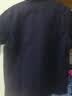 躍崖夏季透氣短袖工作服耐磨寬松柔軟貼身生產工廠車間勞保服定制套裝 深藍炫彩小拉鏈夏季短袖【上衣+褲子】 XL 175 曬單實拍圖