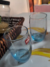 VTyee玻璃杯家用透明水杯牛奶杯套裝客廳啤酒杯耐熱泡茶杯喝水茶杯6只 【6只裝】冰藍薩通390ML 曬單實拍圖