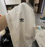 adidas通勤百搭經典休閑運動連帽夾克外套男女春夏阿迪達斯三葉草 亮白   M 曬單實拍圖