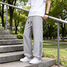 Foss Phil冰絲休閑褲子男夏季薄款寬松大碼垂感透氣運動長褲29192黑色XL 曬單實拍圖