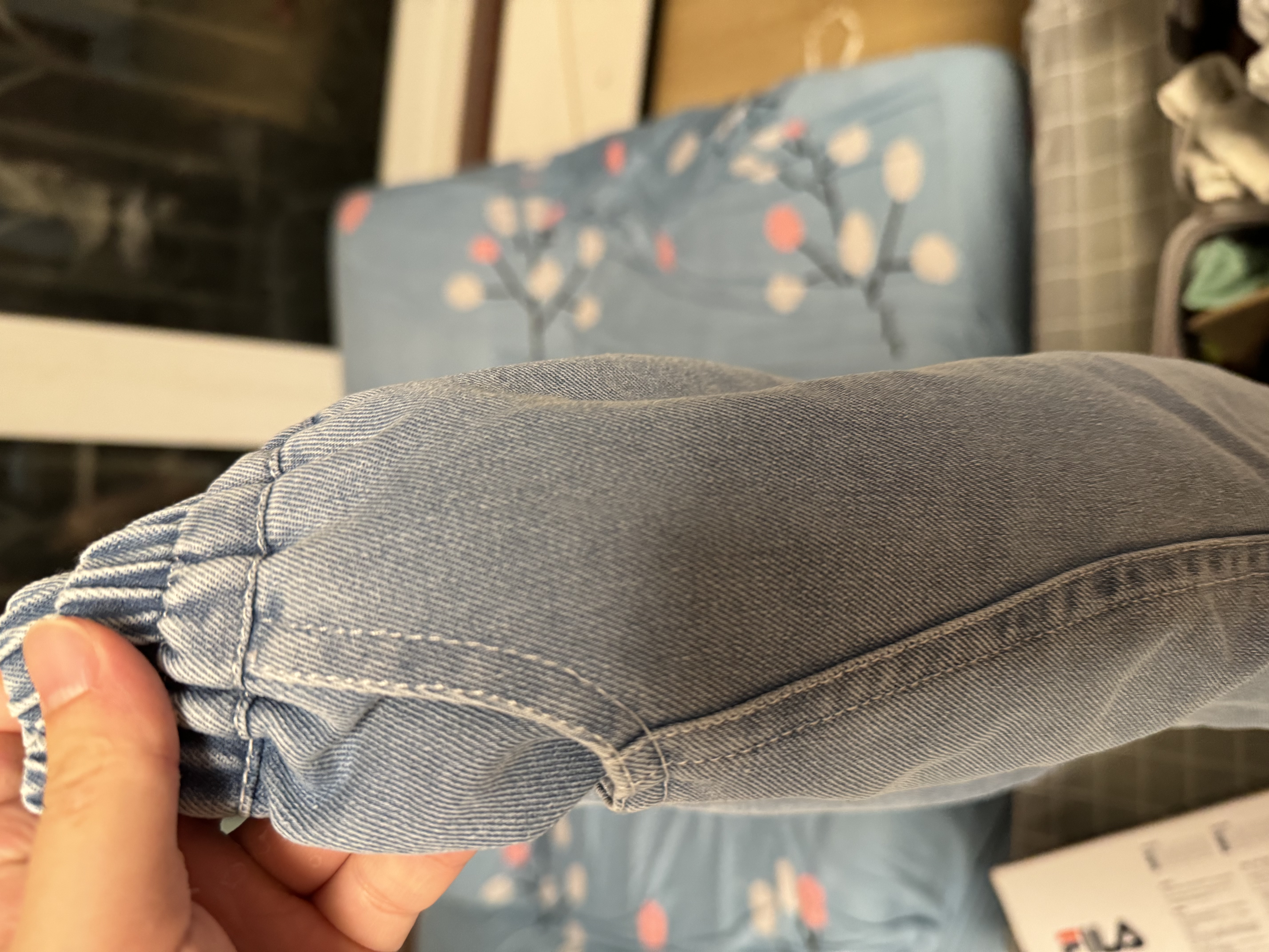 皇室童緣女童花朵刺繡牛仔短褲26夏款可愛花邊愛心寬松童裝褲子中大童 曬單實拍圖