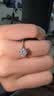 I Do鉑金pt950鉆戒1克拉微鑲六爪培育鉆石求婚結婚戒指送女友老婆禮物 微鑲六爪1克拉鉆 11號 曬單實拍圖