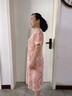 俞兆林（YUZHAOLIN）胖媽媽夏季高端短袖連衣裙中老年人大碼女裝奶奶寬松特大碼長裙子 曬單實拍圖
