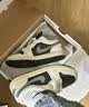 Jordan休閑鞋男女喬丹AJ1 Jordan1運動鞋板鞋 DC0774-001黑綠/黑白37.5 曬單實拍圖