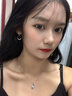 中國黃金純銀項鏈女款2026新款輕奢高級感吊墜生日七夕情人節禮物送女友 一見傾心托帕石項鏈-品牌禮盒 曬單實拍圖