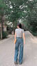 FivePlus牛仔褲女夏季薄款2026年最新款寬松顯瘦高腰直筒褲京東自營褲子女 曬單實拍圖