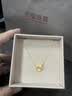六福珠寶黃金項鏈環環相扣碎碎冰圓環足金生日禮物計價GJG0021DS 約3.15克 曬單實拍圖