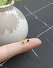 中國珠寶（Sino gem）黃金耳釘女999足金五角星耳環星星耳鉤飾品純金小克重生日禮物 足金999光面五角星耳釘約0.5g 曬單實拍圖