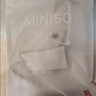 名創(chuàng)優(yōu)品（MINISO）短袖襯衫男士夏季新款涼感冰絲襯衣寬松休閑白色薄外套 淺米 XL 曬單實拍圖