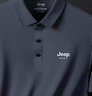 JEEP SPIRIT吉普夏季薄款冰絲polo衫短袖男士t恤爸爸上衣服 深灰    XL    曬單實拍圖