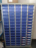 鎧運 鐵皮零件柜抽屜式100/75抽工具整理柜物料螺絲柜刀具樣品收納柜 75抽小號抽藍色抽屜(不帶門(mén)） 曬單實(shí)拍圖