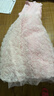 MiniPeace【公主系列】太平鳥童裝女童連衣裙夏季立體玫瑰公主裙 水晶粉 150 曬單實拍圖