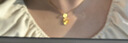周大福小甜星蝴蝶結黃金吊墜女星星小克重足金掛墜女友EOF2310七夕禮物 約1.9g計價(工費260) 曬單實拍圖