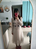 羅蒙（ROMON）秋季小香風(fēng)連衣裙女秋冬2024新款高級感氣質(zhì)洋氣針織兩件套裝裙子 米色 M 90-105斤 曬單實(shí)拍圖