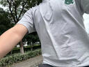 杰克·瓊斯（JACK&JONES）26年男裝夏季t恤重磅純棉寬松休閑短袖T恤男小眾個性半袖情侶款 G41淺花灰色 L 180 曬單實拍圖