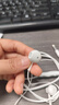 聯想投資品牌異能者線控有線耳機半入耳式手機音樂耳機K歌 3.5mm接口電腦臺式機筆記本適用 EY02 白色 曬單實拍圖