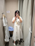 MUJI 女式 涼感 短袖襯衫連衣裙 女裝裙子長裙 26年夏季 BC2Q7C6S 象牙色格紋 S （155/80A） 曬單實拍圖