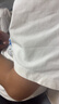 優衣庫AIRism寬松圓領T恤/5分袖男女裝合作款涼感大師T短袖482295 482295/00白色 XL 曬單實拍圖